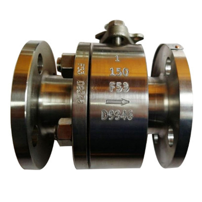 Side Entry Raised Face API Ball Valve Duplex A182 Gr.F53 Material Butt Welded