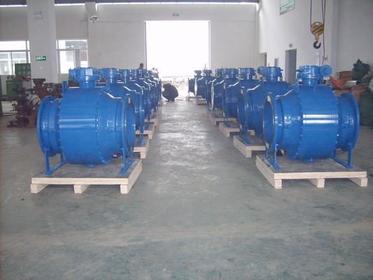 Soft Sealing Split Body Ball Valve / Metal Seated Trunnion Ball Valve API 6D