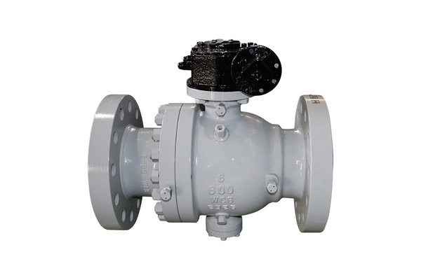 API Side Entry Tronion Ball Valve Carbon Steel 150#300#600# With Actuator